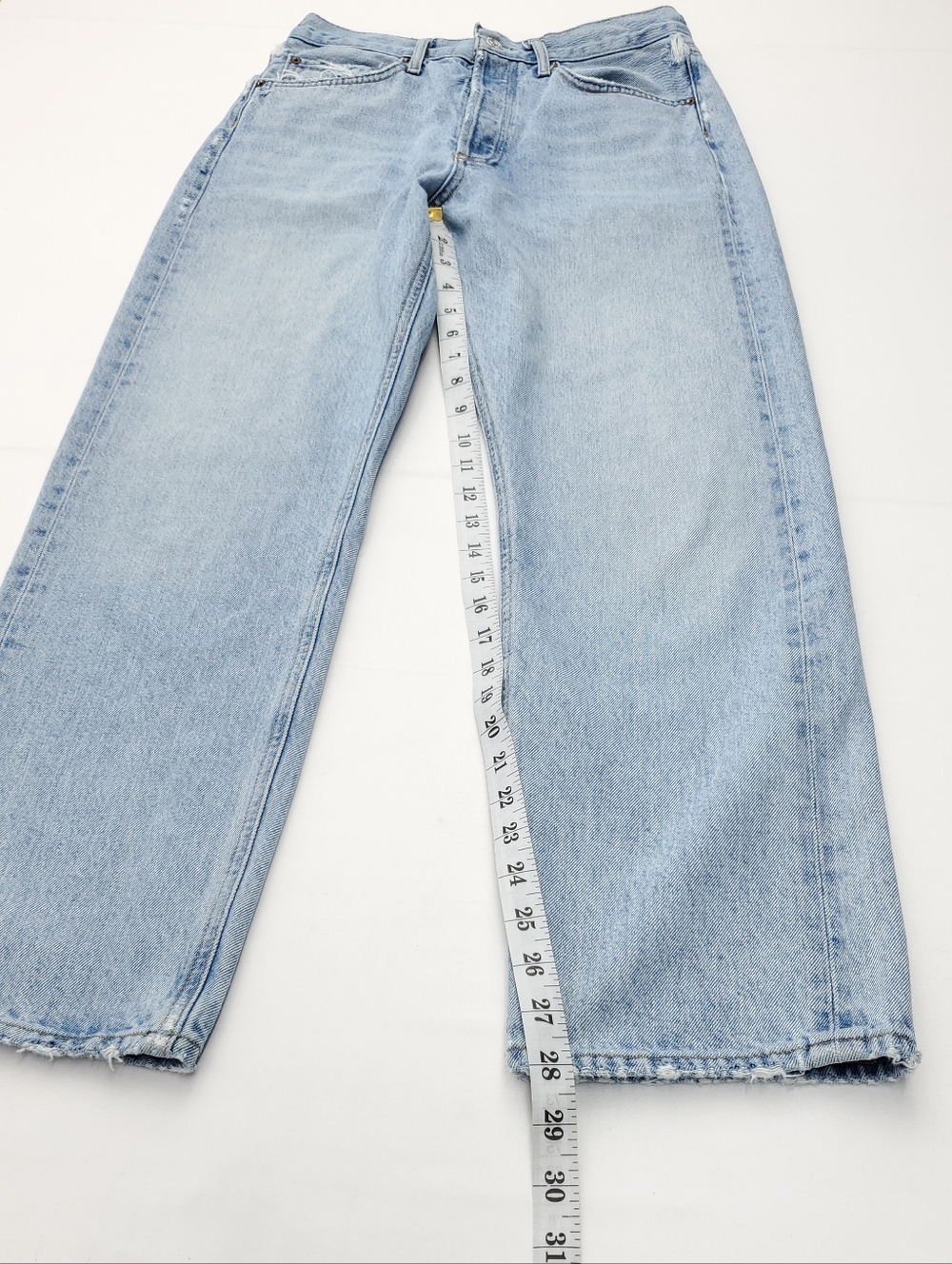 AGOLDE 90s Womens Loose Fit Jeans in Snapshot/Light-Blue Straight-Leg Size 26 - Picture 5 of 15